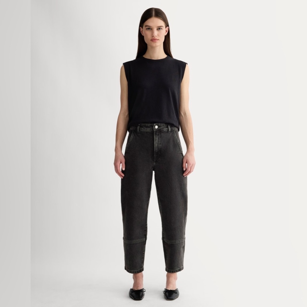 Everlane The Utility Barrel Pant Jeans in Washed Black Women’s Size 0